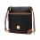 Μαύρες γυναικείες τσάντες crossbody, τσάντες ώμου, δερμάτινες τσάντες με στάμπα λίτσι 3