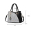 Μαύρη γυναικεία τσάντα χειρός Satchel Patchwork σε χρώμα Messenger 3