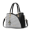 Μαύρη γυναικεία τσάντα χειρός Satchel Patchwork σε χρώμα Messenger 2
