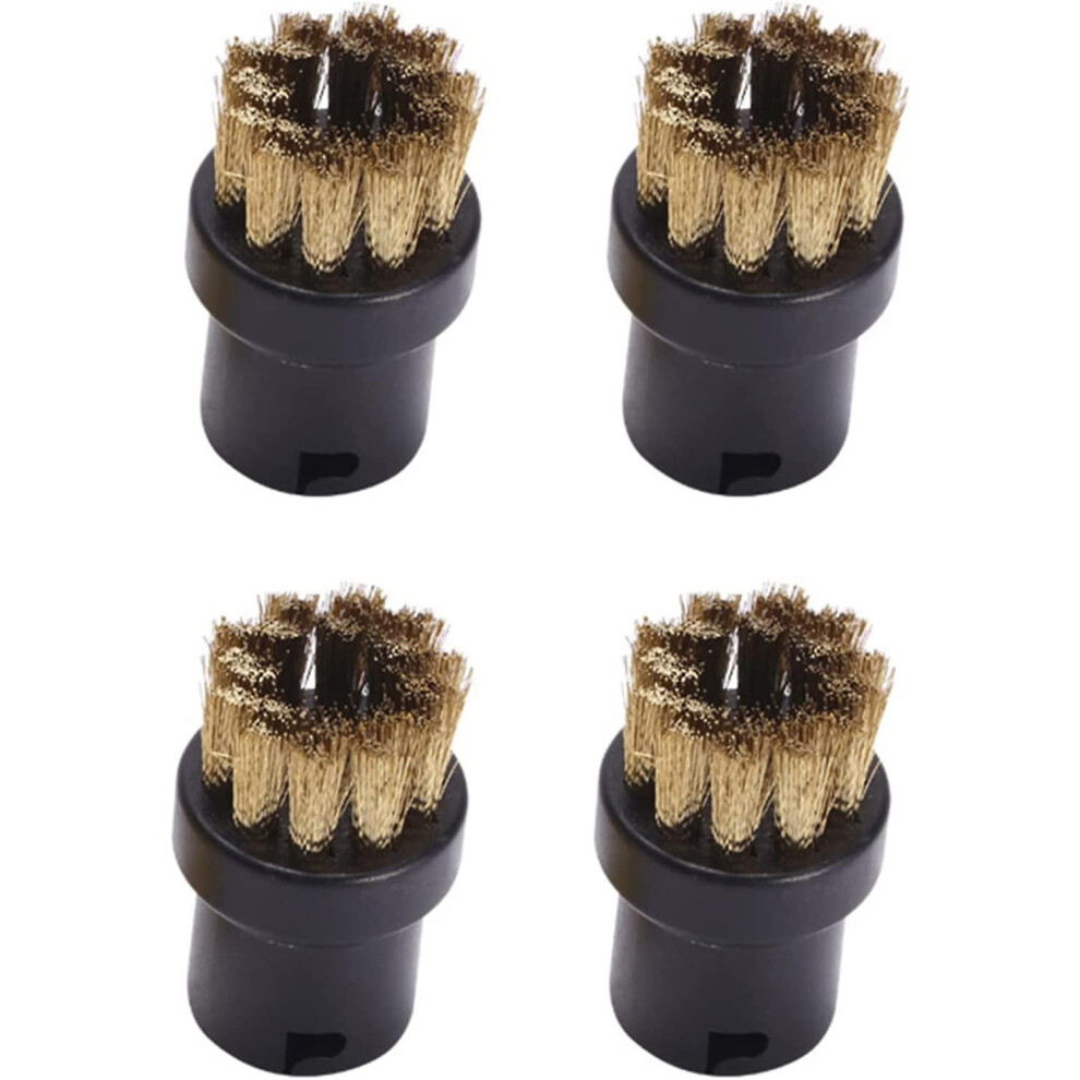 (As show, One size) Set Of 4 Replacement Round Brushes For Karcher Kach Sc1sc2sc3sc4sc 5sc7 Steam Cleaner-image-OPC-PHNQW5V-NEW