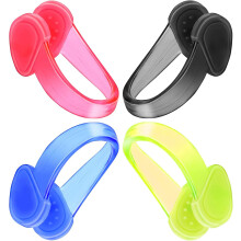 (As show, One size) 4 Pieces Silicone Nose Clip Swimming Waterproof Nose Clip Kids Adult Nasal Stuff For Beginners In Water Sports Training