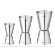 (As show, One size) 3 Pieces Cocktail Jigger 30/40/50ml Double Alcoholic Stainless Steel Measuring Cup Jigger for Bar Homes Party Wine Gin Shaker