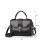 Borsa a tracolla semplice e versatile, piccola, quadrata nera, in pelle PU. 3