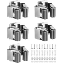 (As show, One size) 5 Pieces Wall Broom Holder, Wall Tool Holder, Mop Holder, for Bathroom Kitchen Office Closet Garden Garage