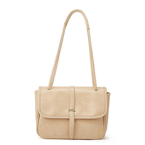 Borsa a tracolla alla moda albicocca, grande capacità, da donna