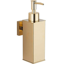 (As show, One size) (Golden) 304 Stainless Steel Wall Mounted Soap Dispenser for Home Decor