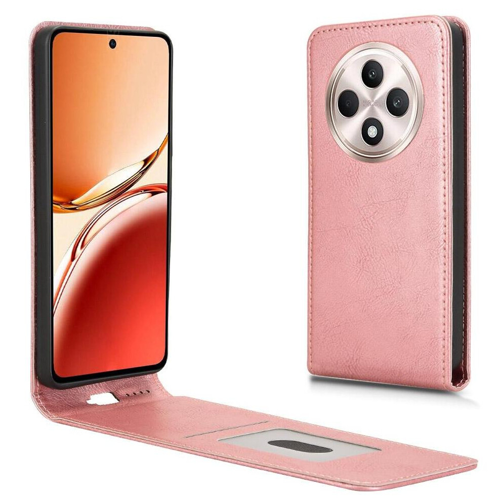 (Rose ) Compatible Case For Oppo Reno 12F 5G High Quality Accurate Incision Kickstand Function Unique Gold 764563627066