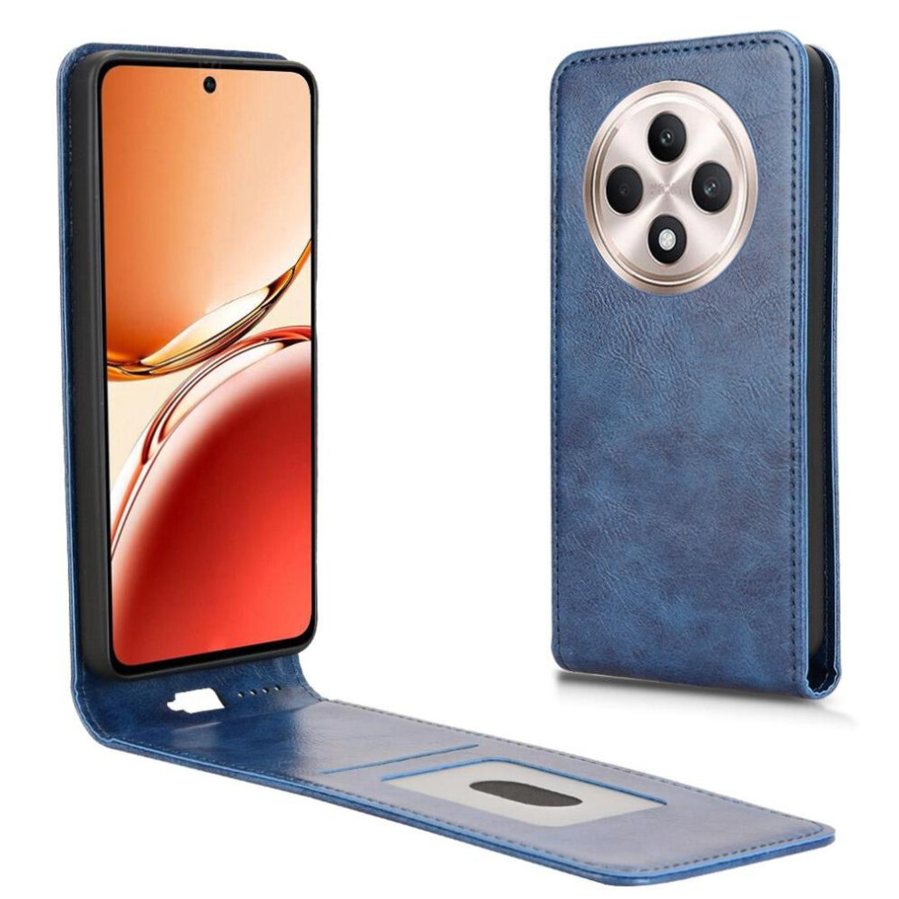 (Blue) Compatible Case For Oppo Reno 12F 5G High Quality Accurate Incision Kickstand Function Unique Blue 764563627042
