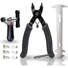 Bicycle chain tools with chain hook, bicycle link pliers + bicycle chain splitter + bicycle chain checker for bicycle