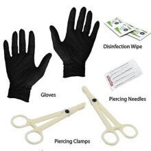 Piercing Kit - 41PC Professional Body Piercing Kit Surgical Steel 14G 16 Raw Steel