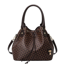 Bolsa feminina estampa grande capacidade balde bolsa moda retrô
