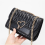 Bolsa de ombro com corrente preta, bolsa pequena para meninas, compras de moda 5
