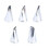 5pcs Cake Decorations Nozzle Set Rose Petal Stainless Steel Cake Decor Tool 3
