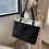 Bolsa de lona preta para mulheres com capacidade para laptop de 15,6 polegadas Bolsa de lona japonesa 3