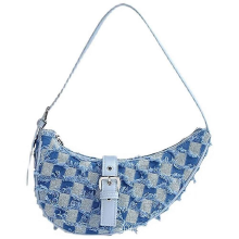 Bolsa de ombro feminina estilo sela estilo hobo Y2K, bolsa de mão estilo lua, moda para meninas