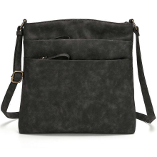 Čierna PU kožená malá štvorcová kabelka dámska módna kabelka cez rameno s viacerými vreckami malá retro crossbody kabelka