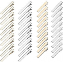 Pack Of 40 Flat Metal Duckbill Shaped Hair Clips for Making Acrylic Resin