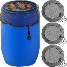Home Repair-3 Pack Mesh Cover Netting Rain Barrels Water Collection Buckets Tank Rain Harvesting Tool Protector for Outdoor