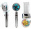 (Red) High Pressure Propeller Driven Handheld Shower Head, 360 Degrees Rotating Water Saving Shower Head Easy Install 1