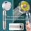 (Red) High Pressure Propeller Driven Handheld Shower Head, 360 Degrees Rotating Water Saving Shower Head Easy Install 3