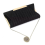 Μαύρες τσάντες clutch με γκλίτερ, γυναικείες βραδινές τσάντες clutch, τσάντες με καπάκι 3