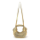 Γυναικεία τσάντα ώμου με λαβή Clutch Top και χρυσό ύφασμα, πλεκτή στο χέρι, τσάντα ώ 5