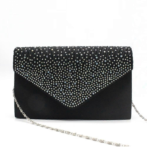 Μαύρες γυναικείες τσάντες clutch, βραδινές τσάντες, πορτοφόλια, τσάντες χειρός, βραδ