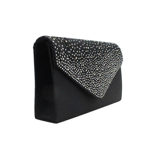 Μαύρες γυναικείες τσάντες clutch, βραδινές τσάντες, πορτοφόλια, τσάντες χειρός, βραδ 1
