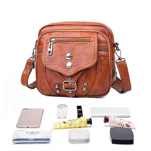 Γυναικεία τσάντα ώμου, τσάντα χιαστί, τσάντα στήθους, PU δέρμα, μόδα 2