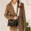 Μαύρη τσάντα Crossbody για κορίτσια με μικρή τετράγωνη τσάντα και τσάντα ώμου με α 5