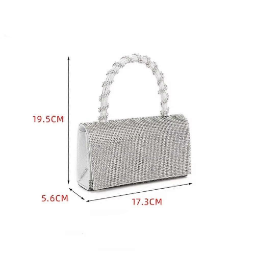 Μόδα Βραδινή Τσάντα Γυναικεία Τσάντα Crossbody με Στρας, Πορτοφόλι Φόρεμα 1