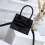 Μαύρες μίνι τσάντες crossbody για γυναίκες με λαβή στο πάνω μέρος, χαριτωμένο πορτοφό 2
