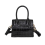 Μαύρες μίνι τσάντες crossbody για γυναίκες με λαβή στο πάνω μέρος, χαριτωμένο πορτοφό 1