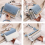 Borsa a tracolla da donna blu, casual e versatile 2