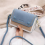 Borsa a tracolla da donna blu, casual e versatile 3
