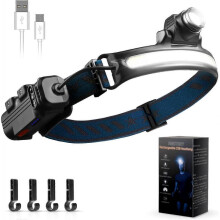 LED rechargeable headlight with sensor waterproof [energy class A++]