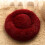 (Wine Red) Pet Kennel Round Super Soft Fluffy Comfortable Mat 1