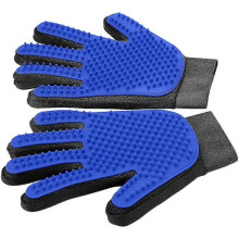 (Blue) 1 Pair Pet Grooming Glove,efficient Pet Hair Remover Mitt