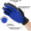 (Blue)1 Pair Pet Grooming Glove,efficient Pet Hair Remover Mitt 2