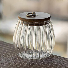Shrink Seal Clear Glass Seasoning Jar Spice Jar with Lid Salt & Pepper Storage Box