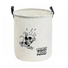 Cloth tube dirty cloth basket Clothes storage basket (milk white)
