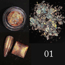 Manicure Brocade Powder Japanese Dream Aurora Cloud Brocade Powder Edelweiss Glitter Powder Coarse