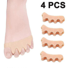 (Skin) 4 Pcs Toe Separators Toe Straightener Universal SIZE,COLOR