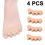 (Skin) 4 Pcs Toe Separators Toe Straightener Universal SIZE,COLOR 1