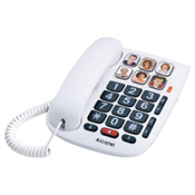 Alcatel TMax 10 Big Button Corded Phone - White