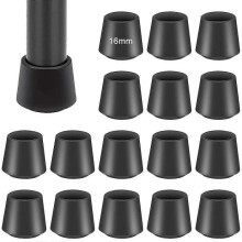 Chair Leg Caps,16pcs Rubber Chair Caps Pads Chair Leg Protectors,18mm