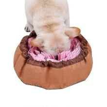 (pink) pet snuff pads for dogs, interactive feeding games, pet slow feeding pads
