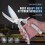(As show, One size) SilverDetachable Poultry Scissors, Shark Tooth Kitchen Scissors, Multi-Function Professional Kitchen Scissors for Cutting Bones, Meat, Poultry, Vegeta 2