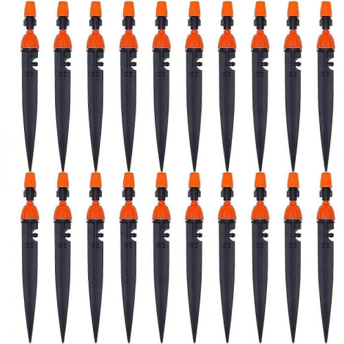 Ground Insert Atomizing Adjustable Dripper 360 Degree Drip Irrigation 50 Pcs