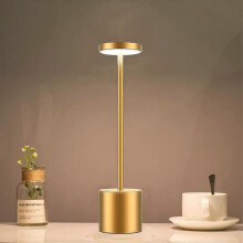 Cordless Table Lamp, 6000mah Rechargeable Battery, 2 Brightness Levels, Metal Bedside Lamp, for Living Room, Bedroom, Office, Studio